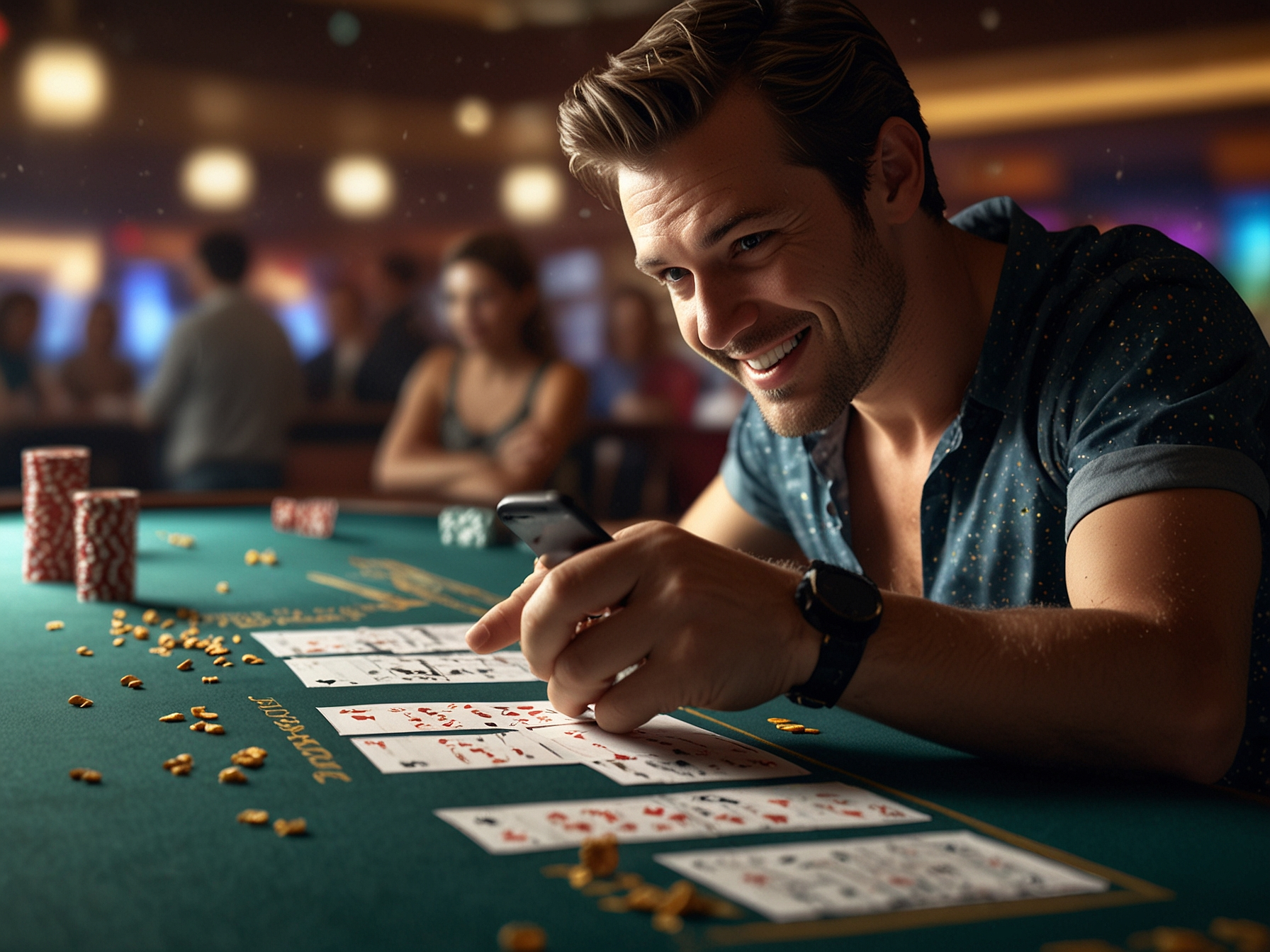 New player registration celebration